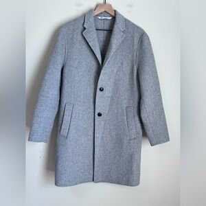 ZARA Wool Blend Coat Women’s‎ Medium Tailored Double Button Car Coat Oversized